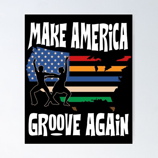 Artikelvorschau, Retro 70er Jahre Stil Disco Liebhaber machen Amerika Groove wieder Geschenk Grafik entworfen und verkauft von Lisbob.