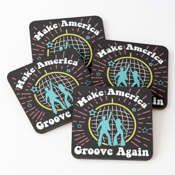 Item preview, Retro 70s Style Disco Lover Make America Groove Again gift print designed and sold by Lisbob.