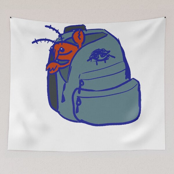 Item preview, Lobster In My Backpack (HotSauce5 Band merch) designed and sold by Smartyarg.