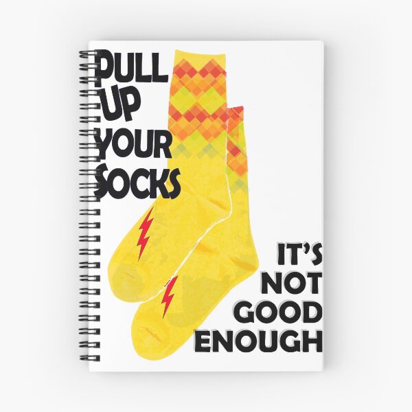 Item preview, Pull your Socks up on blue surface designed and sold by SueSakpal.
