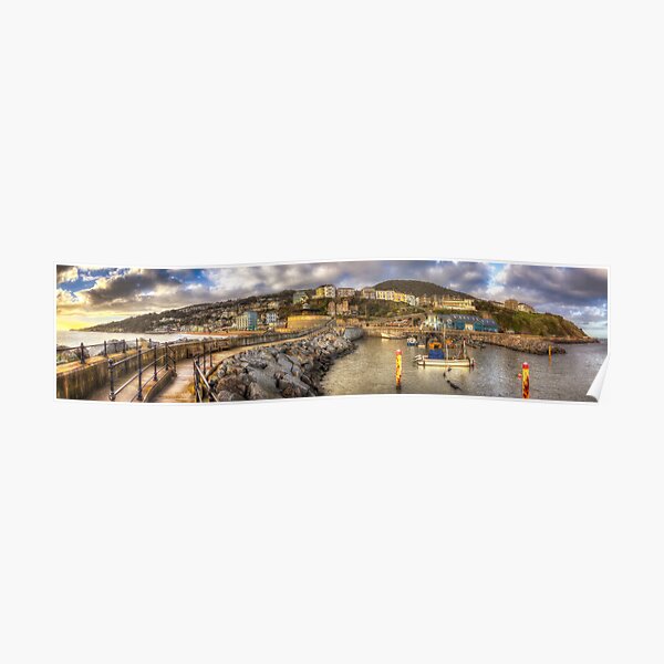 Ventnor Sunset Panorama Poster