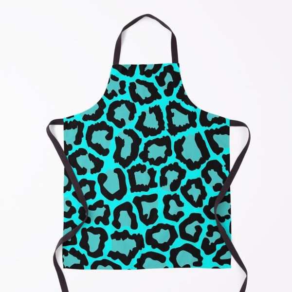 Item preview, Black Blue Aqua Cheetah Leopard spotted fur Animal Africa Pattern designed and sold by funnytshirtemp.