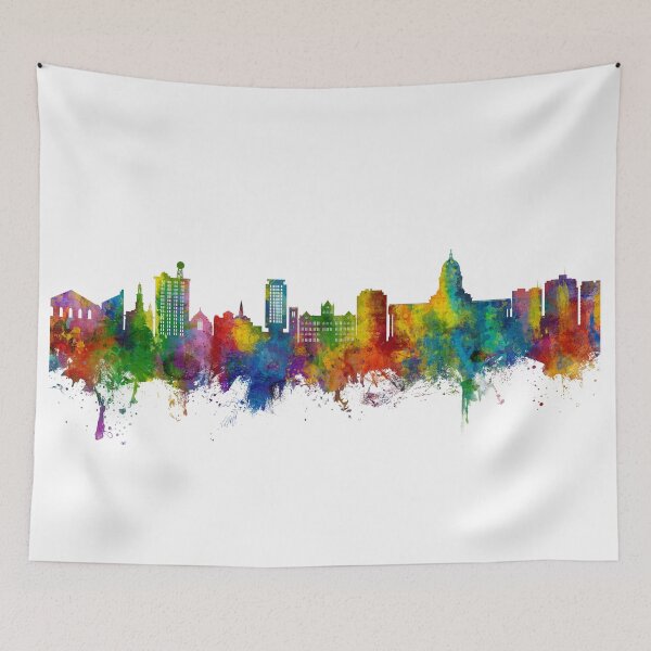 Artikelvorschau, Madison Wisconsin Skyline entworfen und verkauft von ArtPrints.