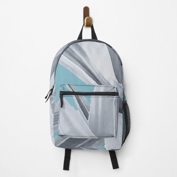 Item preview, Grey leaves. Tropical blue. designed and sold by PrintedDreams.
