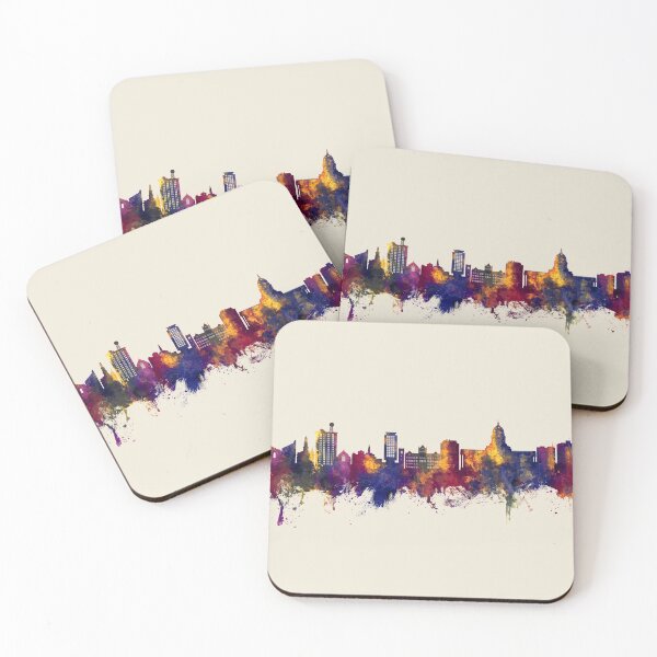 Aperçu de l'œuvre Madison Wisconsin Skyline créée et vendue par ArtPrints.