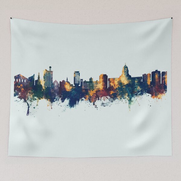 Artikelvorschau, Madison Wisconsin Skyline entworfen und verkauft von ArtPrints.
