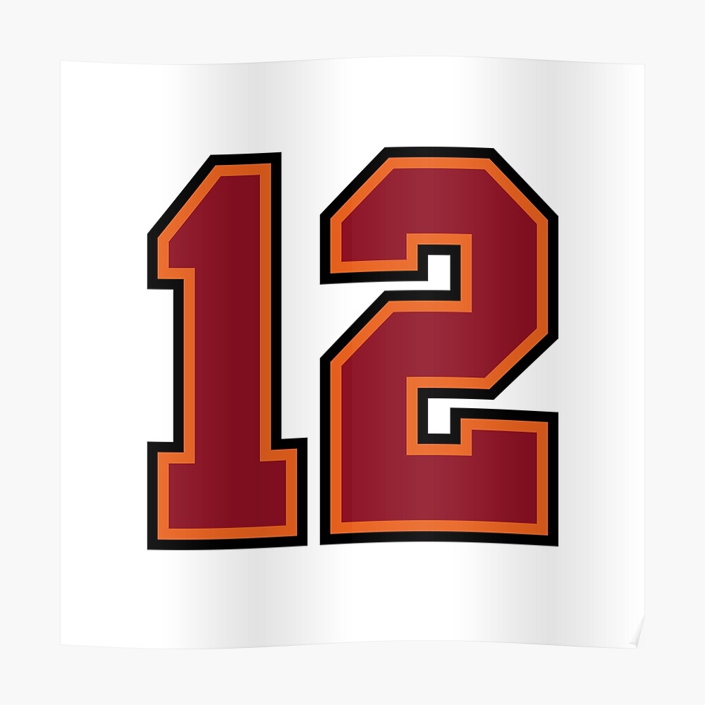 Twelve Football Champions Number 12 From Tampa  Sticker for Sale by  VariousDesign