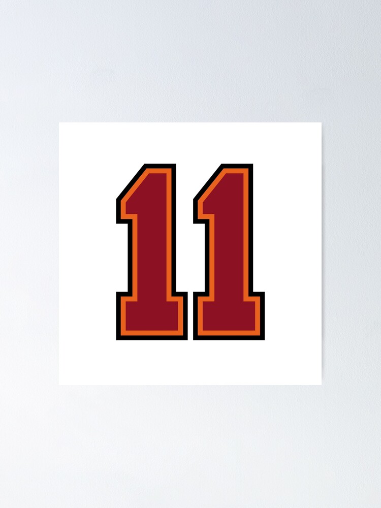 11 Jersey Number Number Eleven Straight From Miami | Art Print