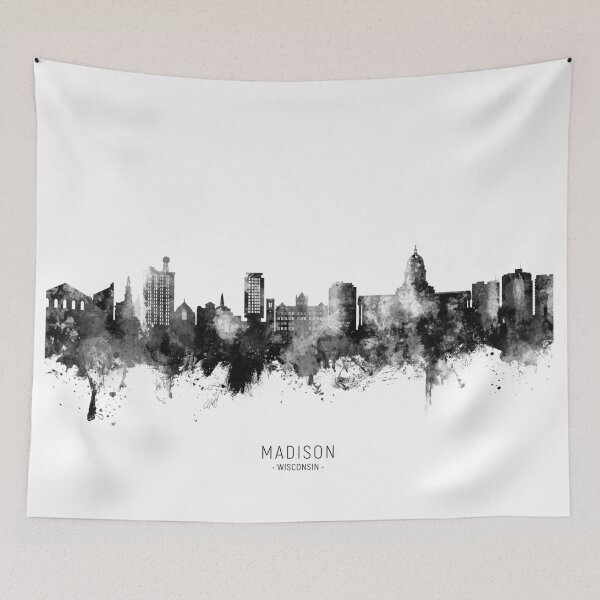 Artikelvorschau, Madison Wisconsin Skyline entworfen und verkauft von ArtPrints.