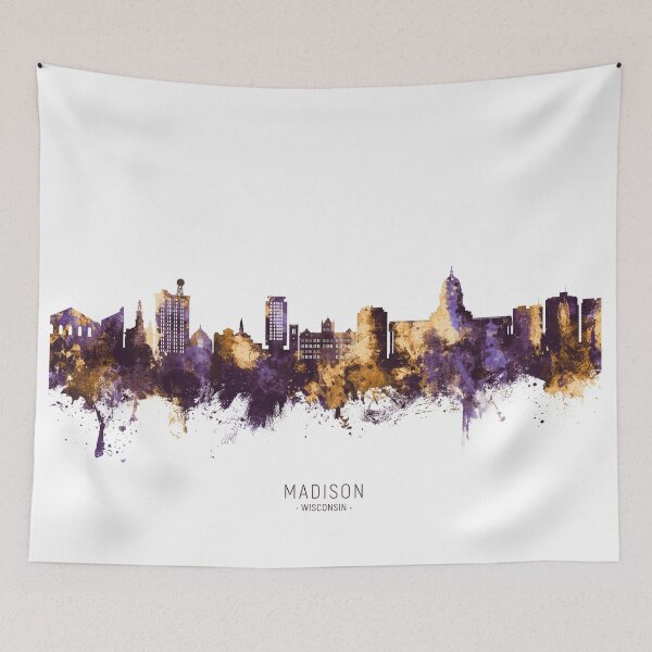 Artikelvorschau, Madison Wisconsin Skyline entworfen und verkauft von ArtPrints.
