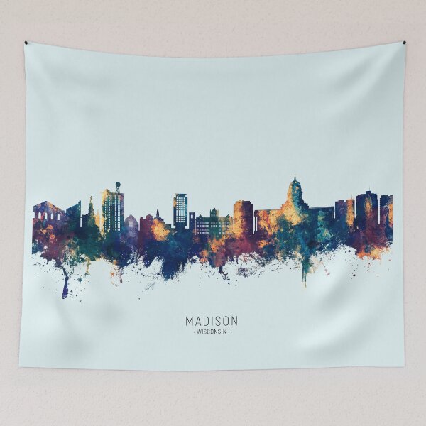 Artikelvorschau, Madison Wisconsin Skyline entworfen und verkauft von ArtPrints.