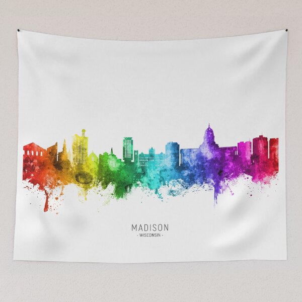 Artikelvorschau, Madison Wisconsin Skyline entworfen und verkauft von ArtPrints.