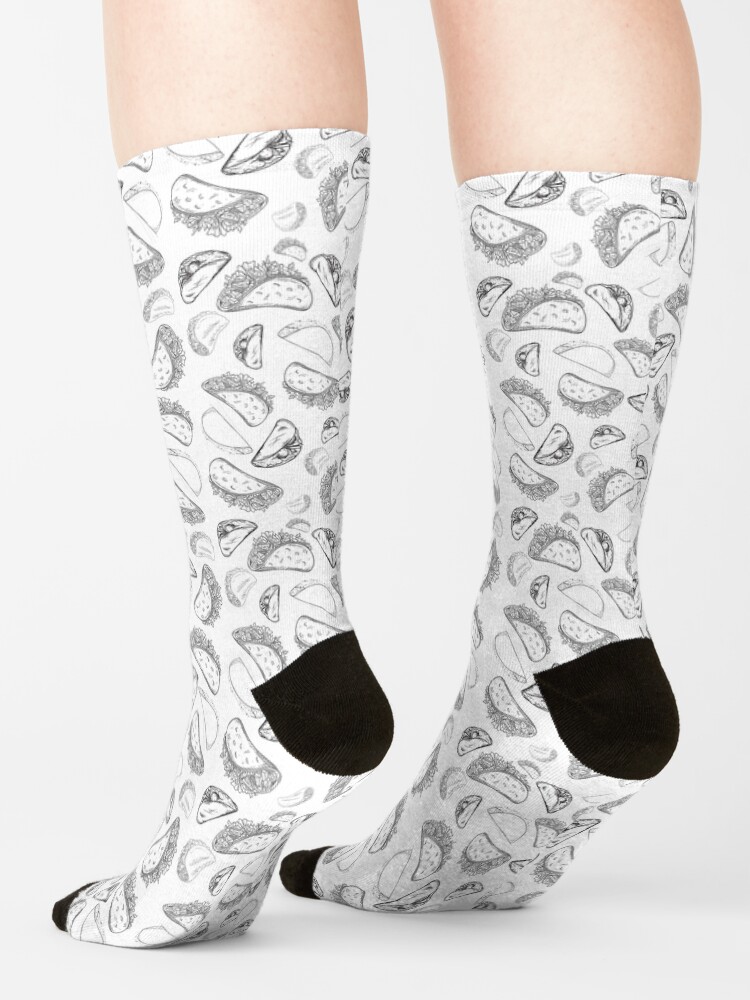 Alternate view of Vintage Retro Taco Design Socks