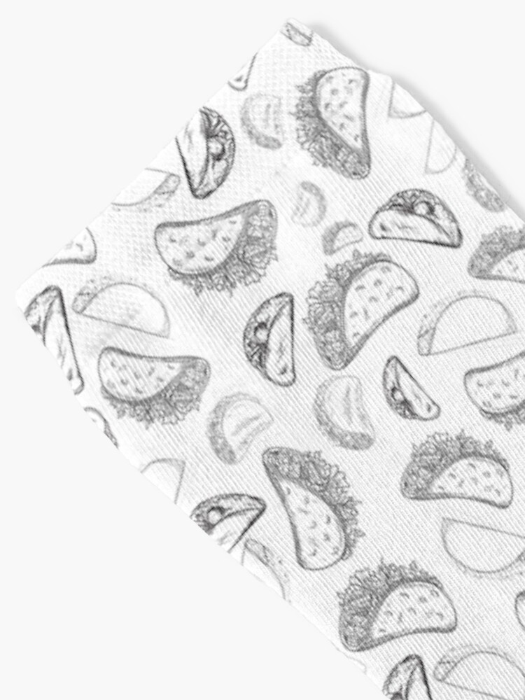 Alternate view of Vintage Retro Taco Design Socks