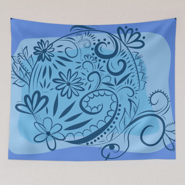 Item preview, HENNA - blue designed and sold by yaari.