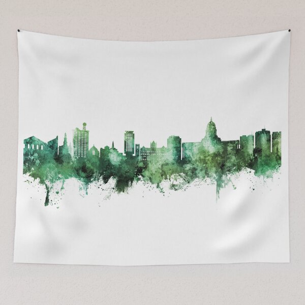 Artikelvorschau, Madison Wisconsin Skyline entworfen und verkauft von ArtPrints.