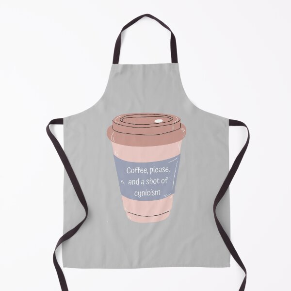 Item preview, Gilmore Coffee Quote 'Shot of cynicism' designed and sold by rosemarydrawing.