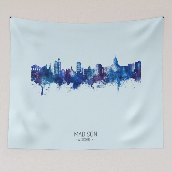Artikelvorschau, Madison Wisconsin Skyline entworfen und verkauft von ArtPrints.
