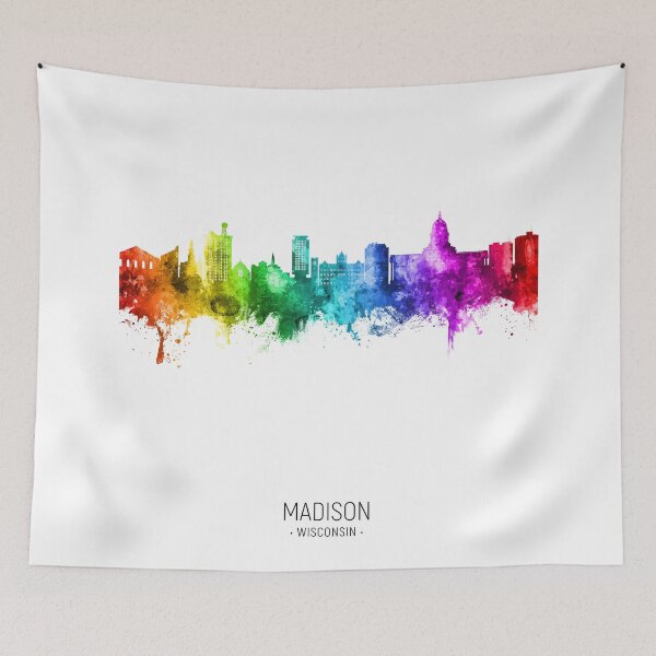 Artikelvorschau, Madison Wisconsin Skyline entworfen und verkauft von ArtPrints.