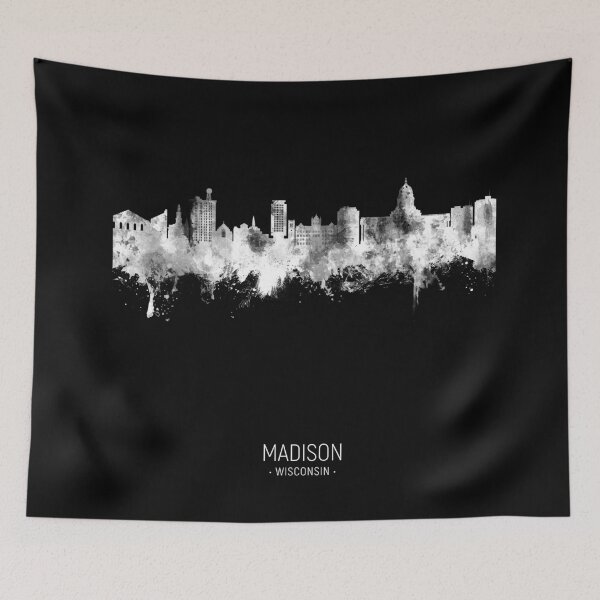 Artikelvorschau, Madison Wisconsin Skyline entworfen und verkauft von ArtPrints.