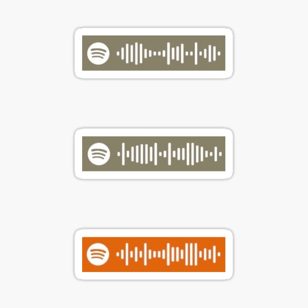 "wilbur soot's spotify codes" Sticker by kendralauu | Redbubble