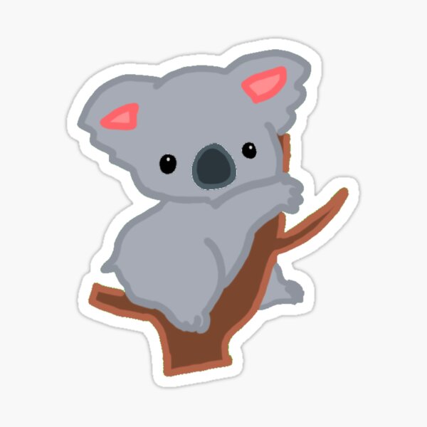 Koala Cartoon Stickers Redbubble - koala de roblox