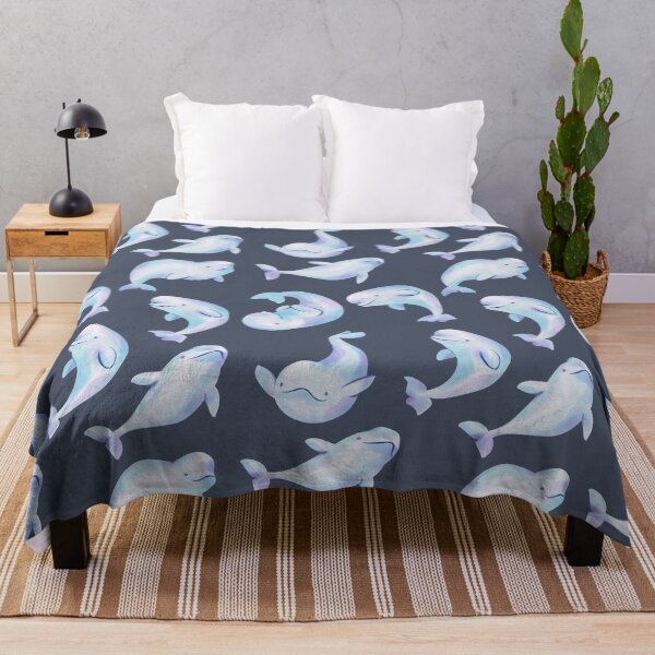 Vista previa del artículo con la obra «Pack de natación Navy Beluga Whale», diseñado y vendido por SwaDesign.