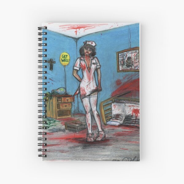 Get Well Soon - Zombie Nurse Spiral Notebook