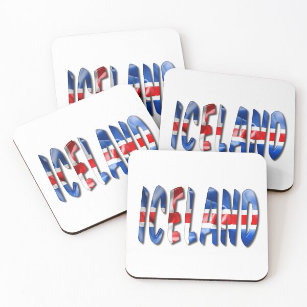 Item preview, Iceland Word With Flag Texture designed and sold by MarkUK97.