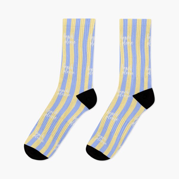 Item preview, beach please, yellow and blue stripes, bold design  designed and sold by robinverheul.