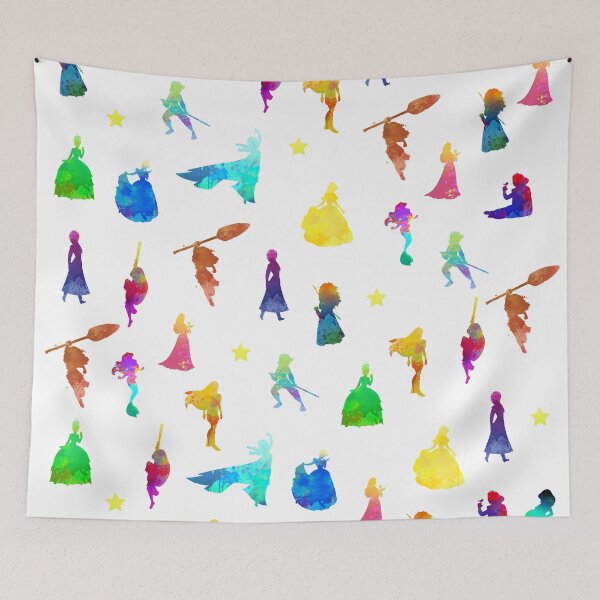 Item preview, Princesses Pattern Inspired Silhouette designed and sold by ShadowsInspired.