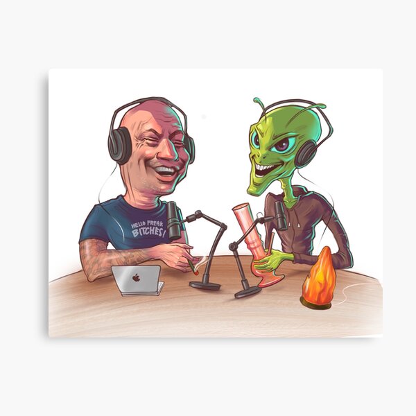 Item preview, Joe Rogan and The Alien designed and sold by whateverprints.