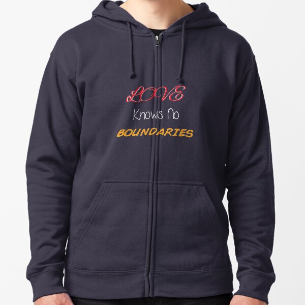 no boundaries zip up hoodie