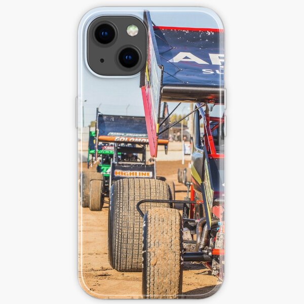 Sprintcars line up to race iPhone Soft Case
