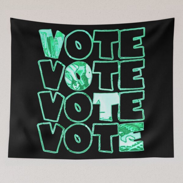 Item preview, Vote Green Typography  designed and sold by aventi24.