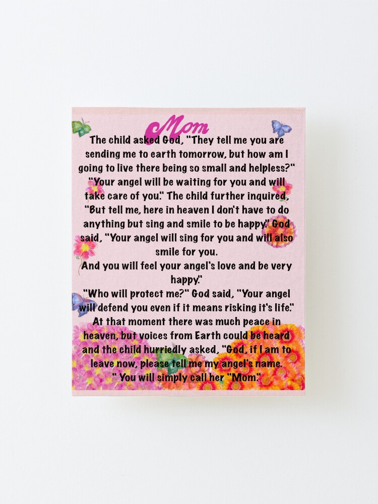 You Will Simply Call Her Mom Poem Printable You Will Simply Call Her Mom Poem Printable