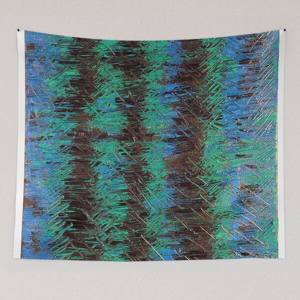 Item preview, Abstract blue water designed and sold by vibeceramics.