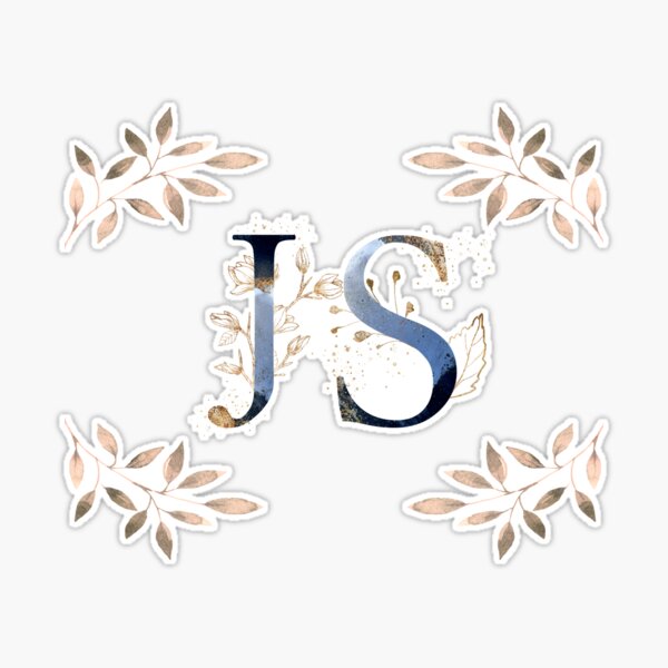 Floral Initial Letter N, Monogrammed Sticker for Sale by PinkLotusArt