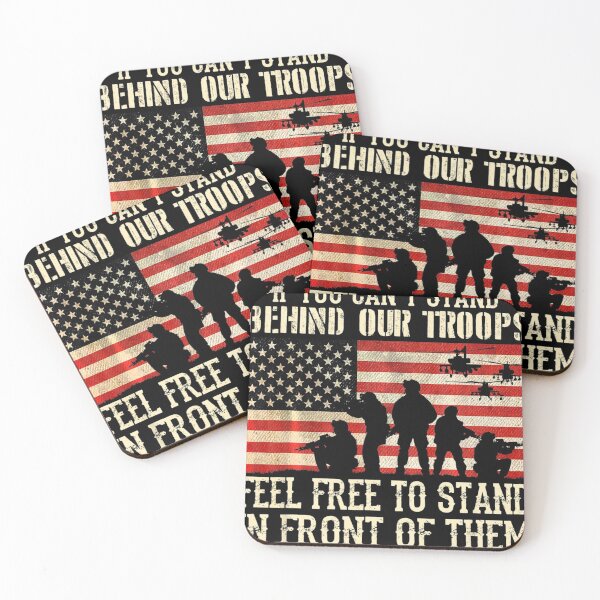 Item preview, If you cant stand behind our troops - Veteran designed and sold by ChatVu.
