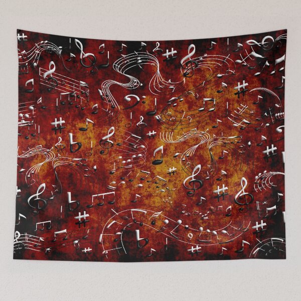 Item preview, music notes designed and sold by wimblettdesigns.