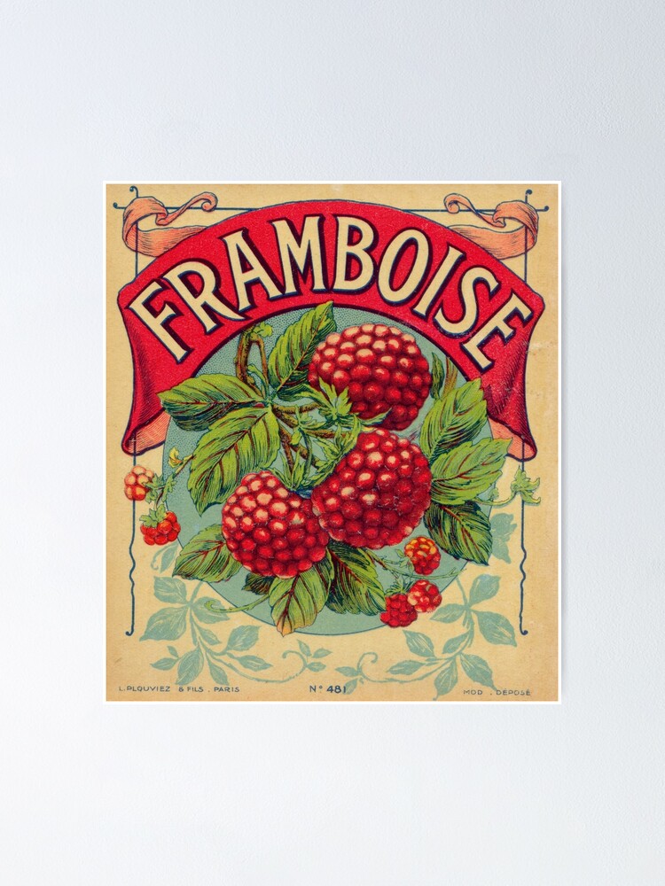 Alternate view of Frambroise French Vintage Fruit Label Poster