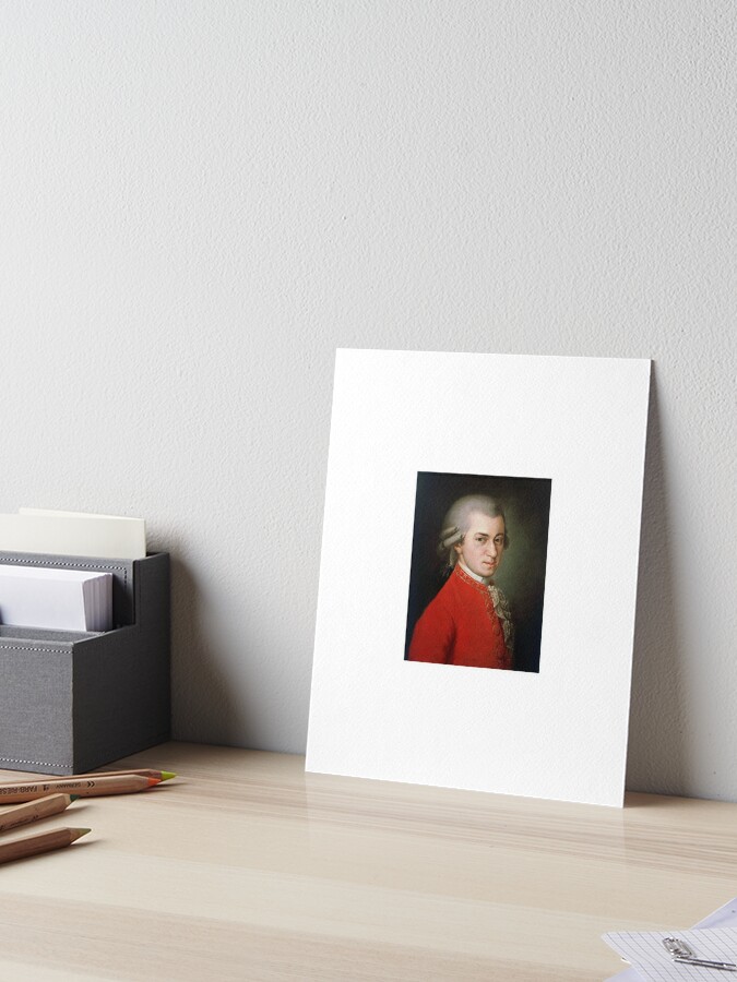 Wolfgang Amadeus Mozart print by Barbara Krafft