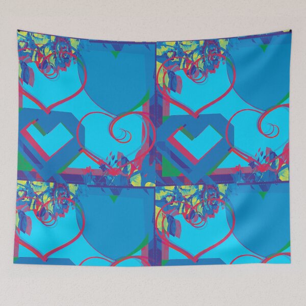 Item preview, Hearts and flowers in the morning sky designed and sold by OSG369.