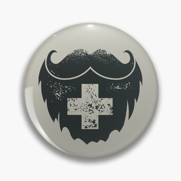 Item preview, Hipster Swiss Moustache with Beard designed and sold by Helvetioes.
