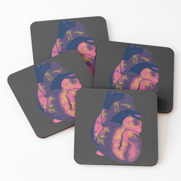 Item preview, Psychedelic Glowing Heart Illustration designed and sold by sharpecanary.