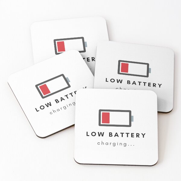 Item preview, low battery designed and sold by FedoraDesign.