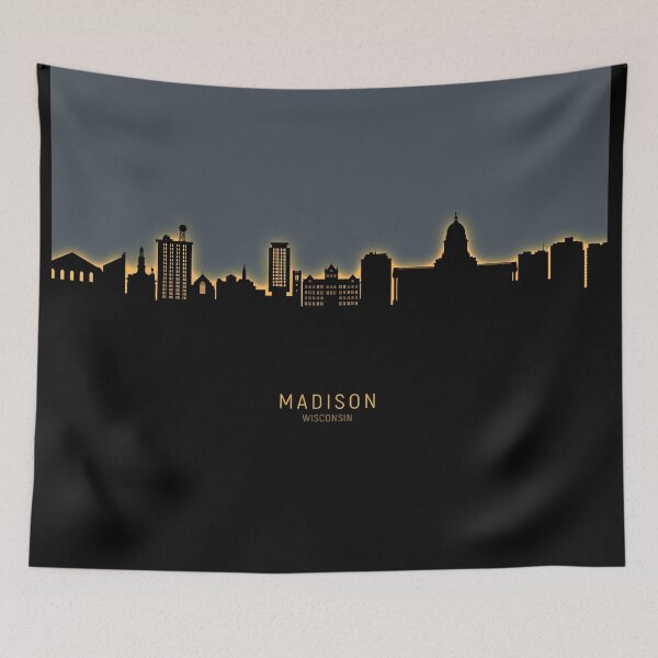 Artikelvorschau, Madison Wisconsin Skyline entworfen und verkauft von ArtPrints.