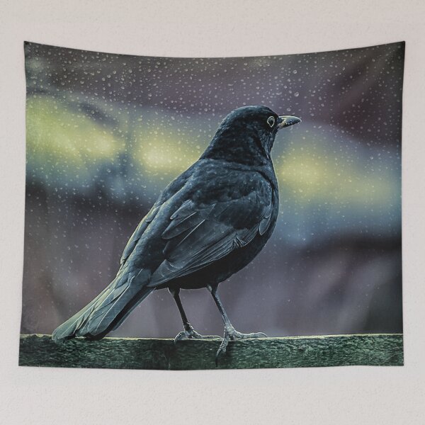 Item preview, Mr Blackbird In The Rain designed and sold by AJEvans.