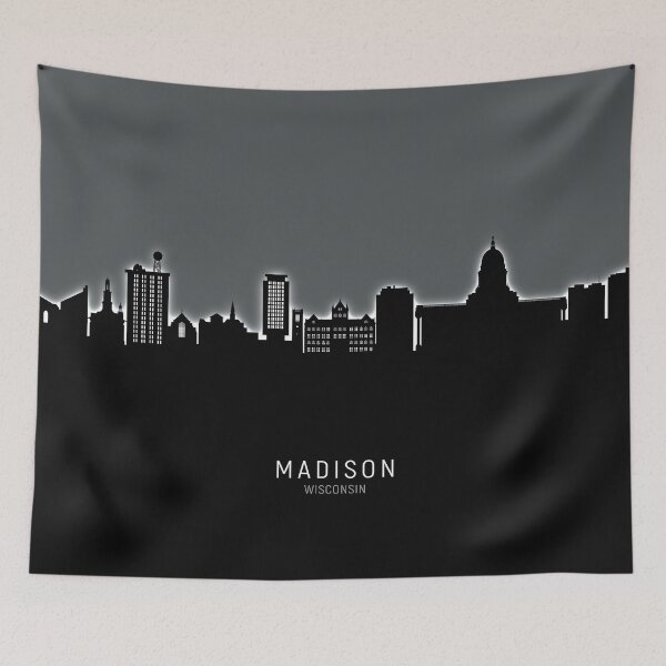 Artikelvorschau, Madison Wisconsin Skyline entworfen und verkauft von ArtPrints.