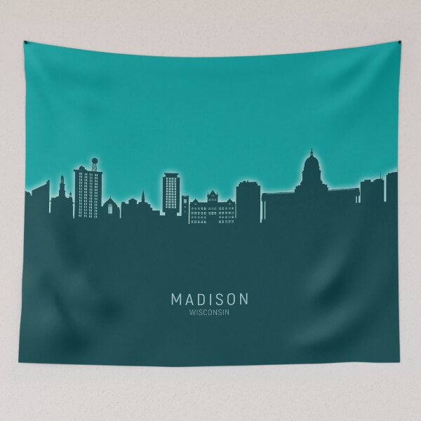 Artikelvorschau, Madison Wisconsin Skyline entworfen und verkauft von ArtPrints.